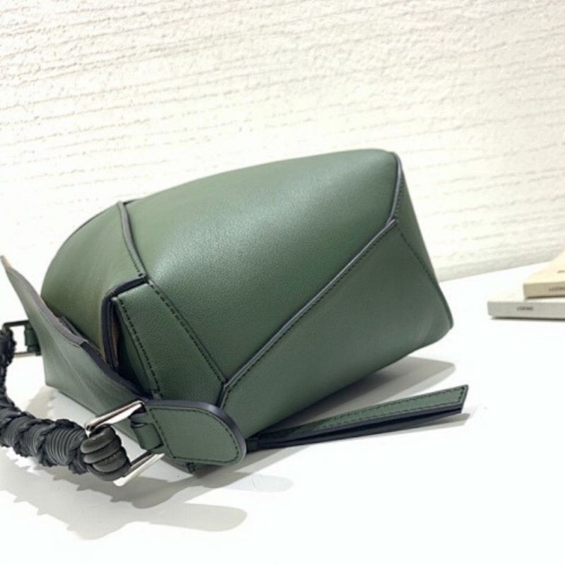 Loewe Puzzle Edge bag in a green shade,