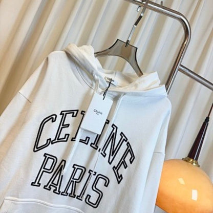 Celine Loose Hoodie in Cotton Fleece,