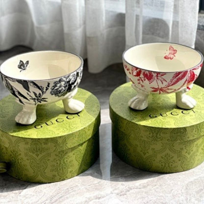 Gucci Herbarium Print Pet Bowls,