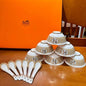 Hermès-inspired Mosaic Bowl and Spoon Collection,