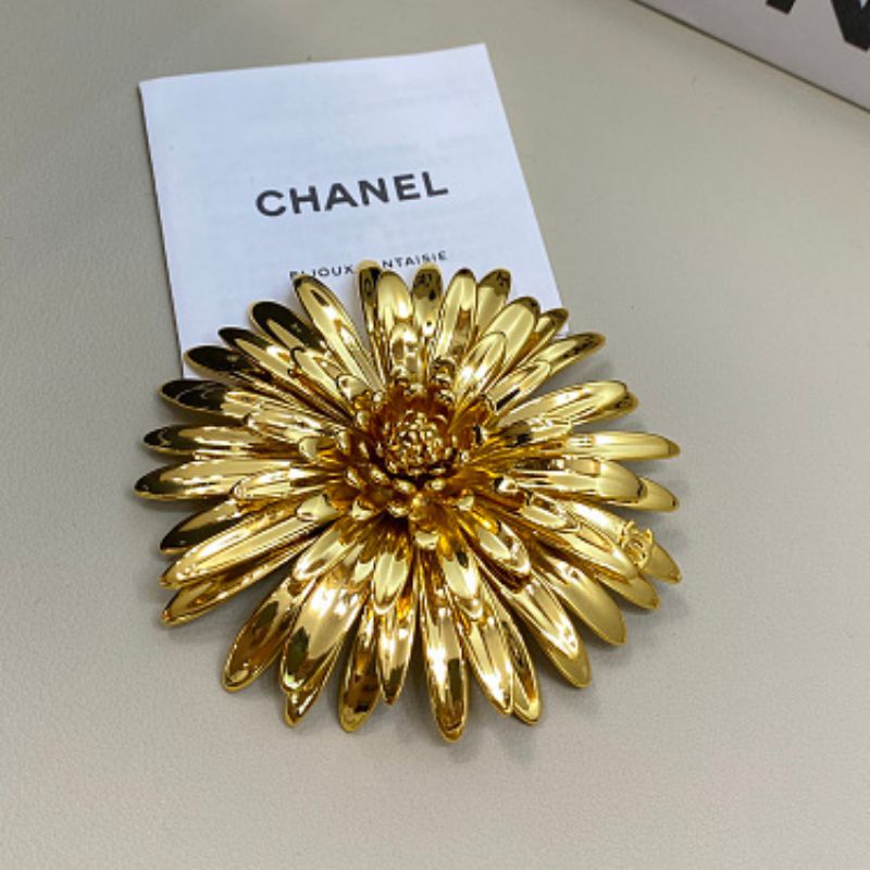 Chanel Sculptural Camellia Dahlia Brooch