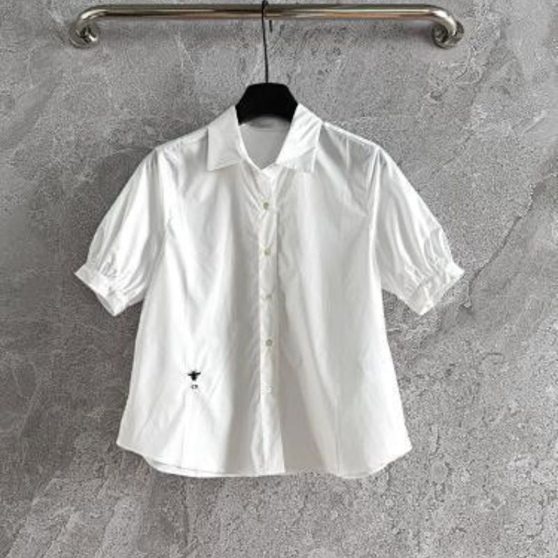 Christian Dior short-sleeved shirt with a bee embroidery.
