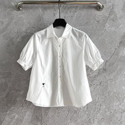 Christian Dior short-sleeved shirt with a bee embroidery.