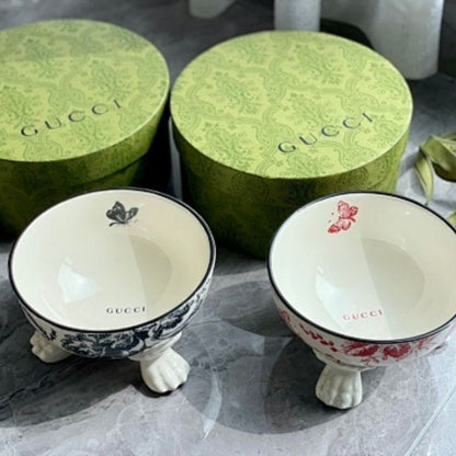 Gucci Herbarium Print Pet Bowls,