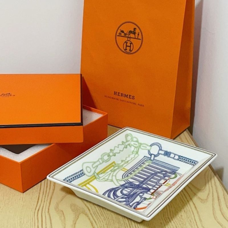 Hermès porcelain change trays