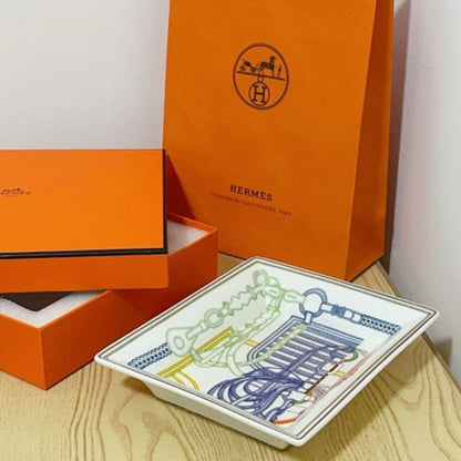 Hermès porcelain change trays