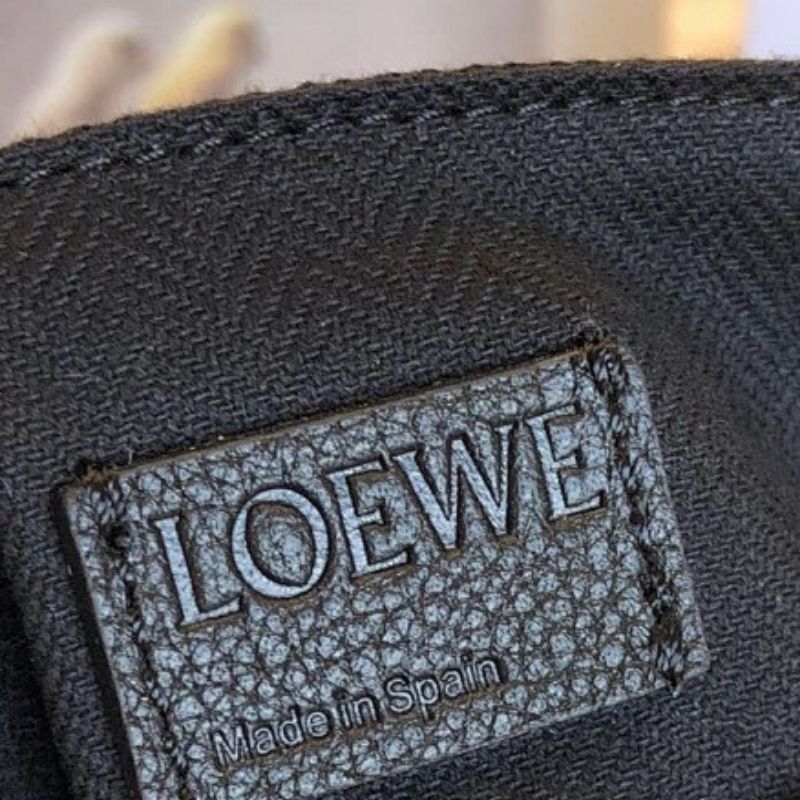 Loewe XS Military classic army satchel messenger bag in soft grained calfskin.