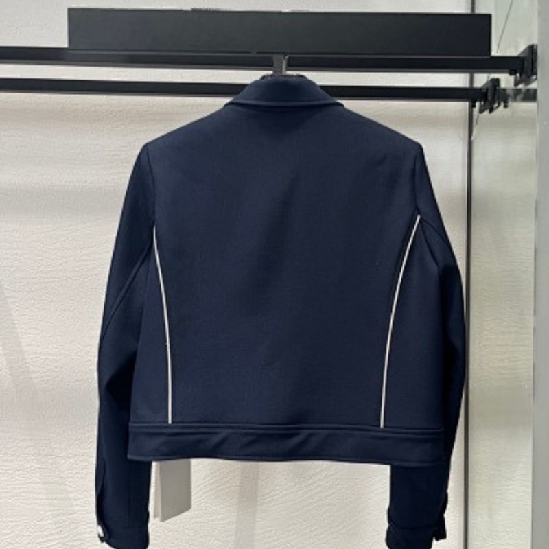 Celine Chelsea Blouson Jacket in Gauffered Double Wool.