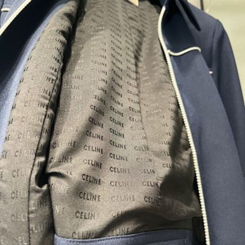 Celine Chelsea Blouson Jacket in Gauffered Double Wool.