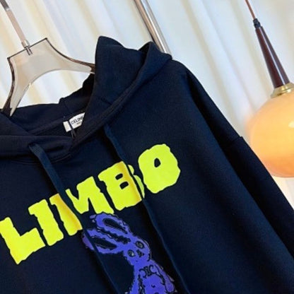 black pullover hoodie "LIMBO"