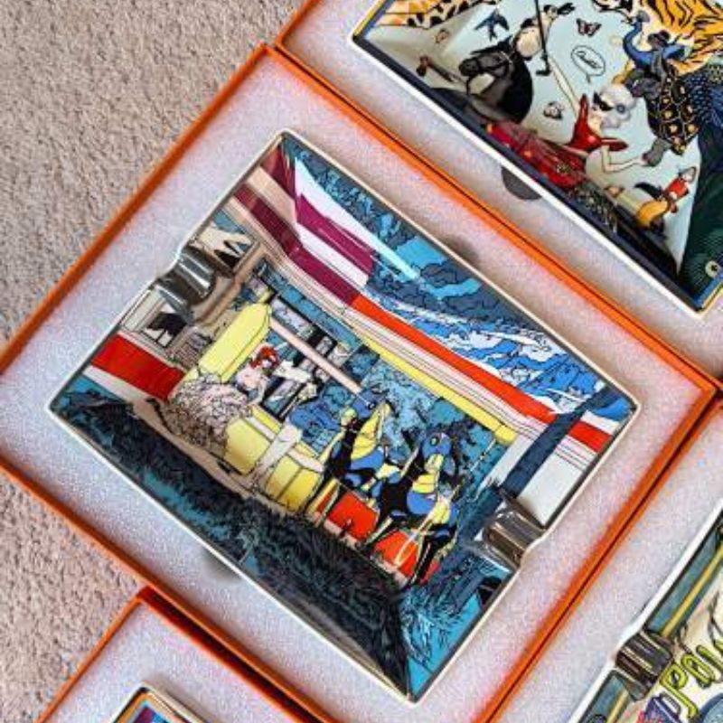 Hermès porcelain change trays