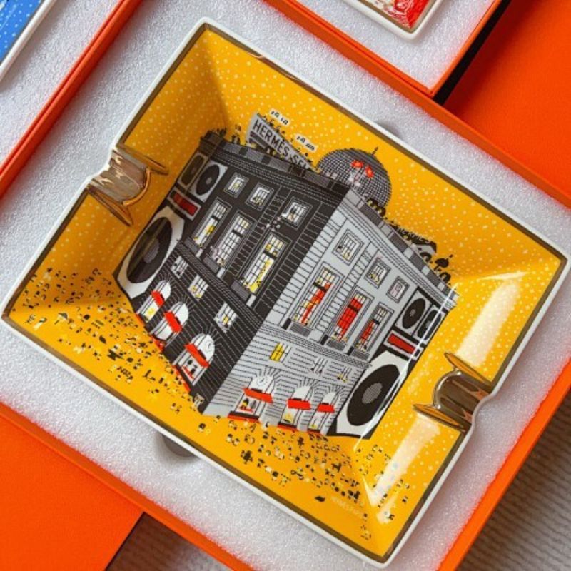Hermès porcelain change trays