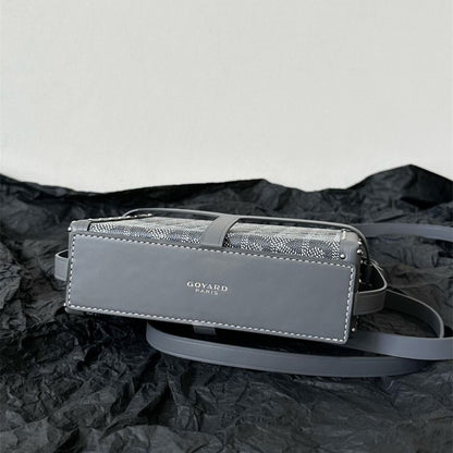 Goyard Minaudière Trunk Bag in grey