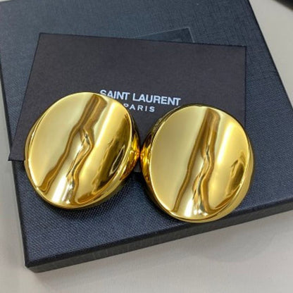 Saint Laurent Opyum Sculptural Dome Earrings