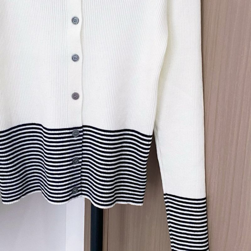 Prada ribbed knit cardigan.