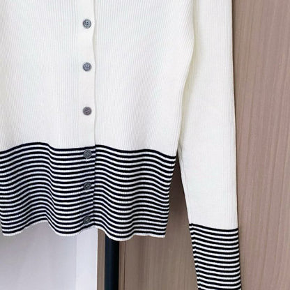 Prada ribbed knit cardigan.