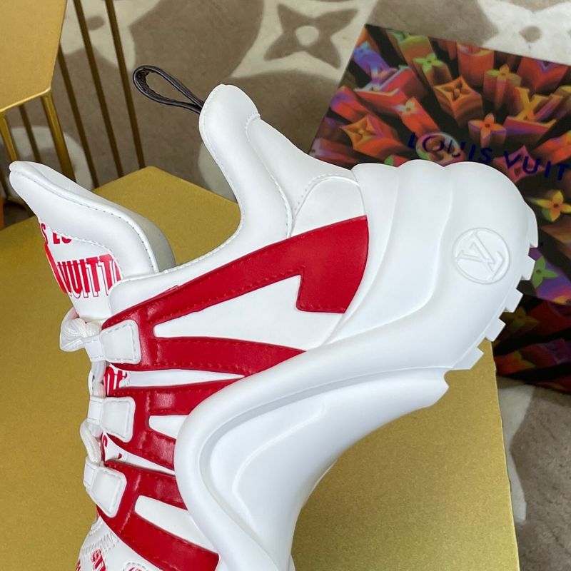 Louis Vuitton (WMNS) LV Archlight Sneakers 'White Red'