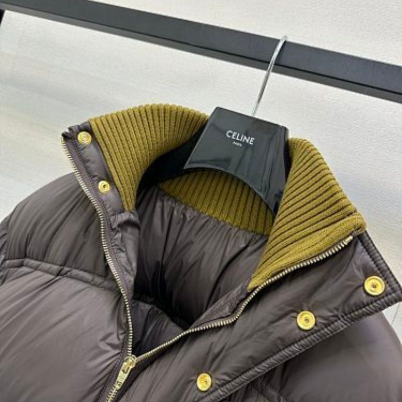Celine Puffer Jacket in light nylon.