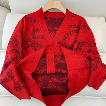 Hermès "Palefroi Remix" light long-sleeve cardigan.