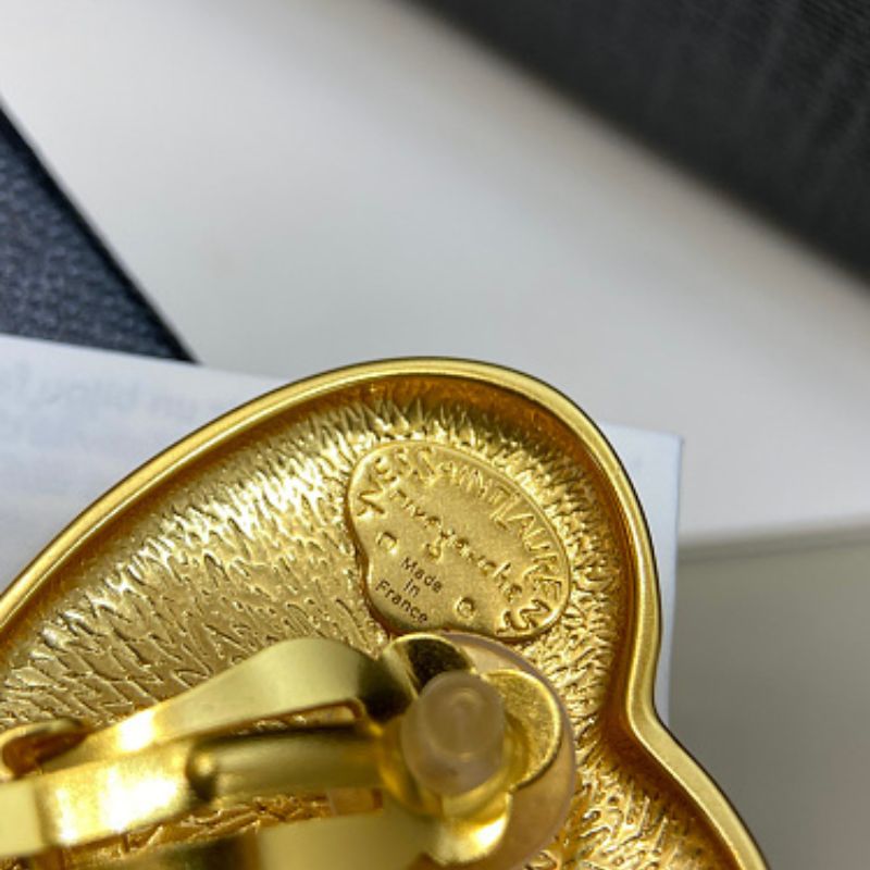 Yves Saint Laurent (YSL) statement drop earrings,