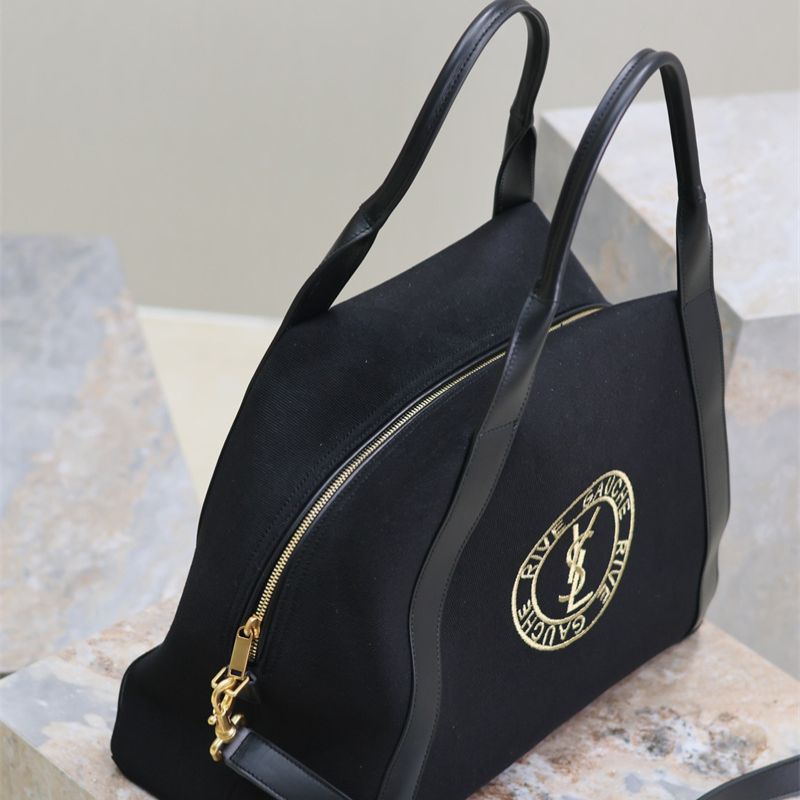 Saint Laurent Rive Gauche Bowling Tote Bag.