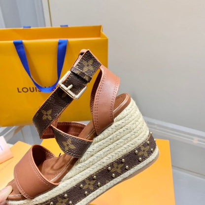 Louis Vuitton Boundary Wedge Sandal.