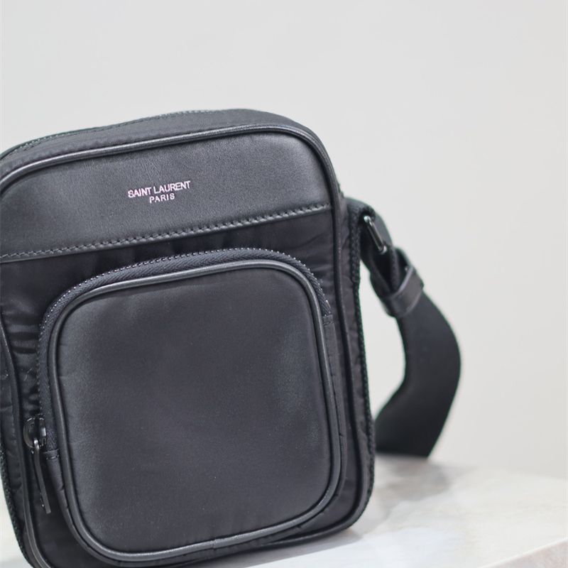 Saint Laurent City Mini Camera Bag in nylon.