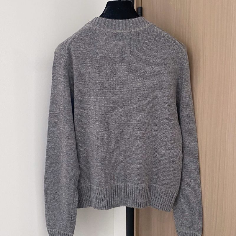 Prada intarsia-knit crew-neck sweater