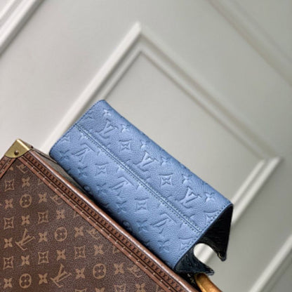 Louis Vuitton OnTheGo PM in the Blue Jean