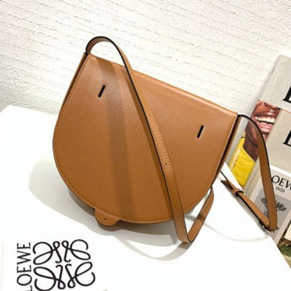 Loewe Heel Mini Bag in a unique tri-color design of tan