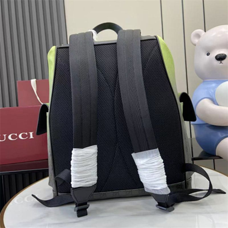 Gucci Chroma Large Backpack Lime and Black