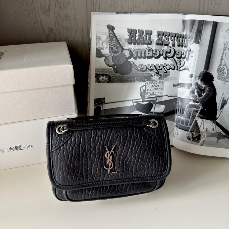 Saint Laurent Niki Baby shoulder bag in crinkled vintage