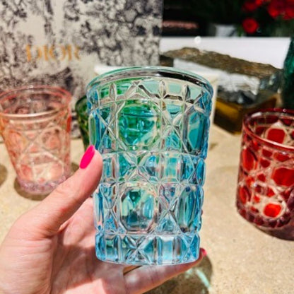 Dior Maison Cannage Crystal Water Glasses.