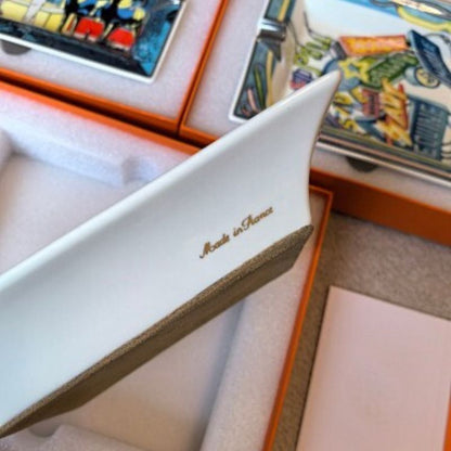 Hermès porcelain change trays