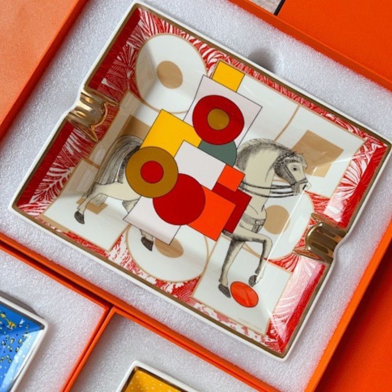 Hermès porcelain change trays