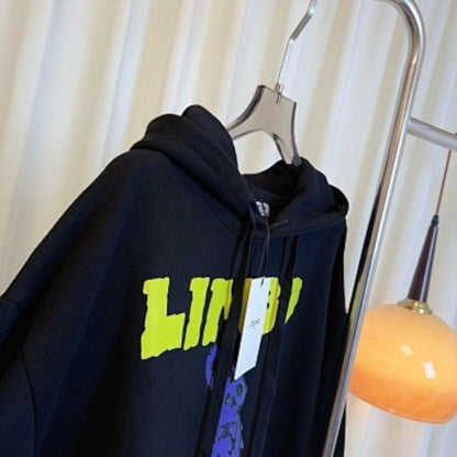 black pullover hoodie "LIMBO"