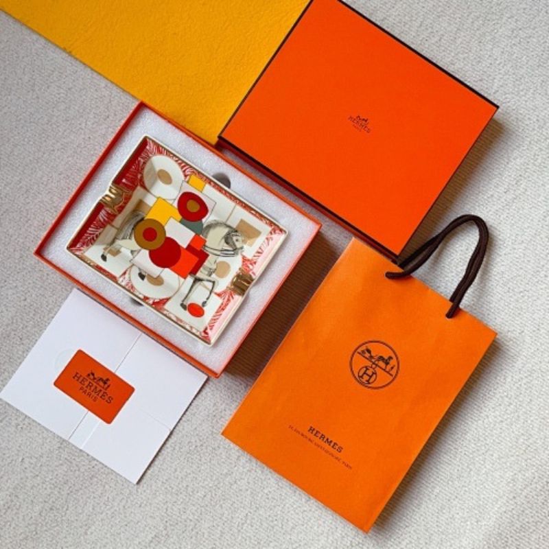 Hermès porcelain change trays