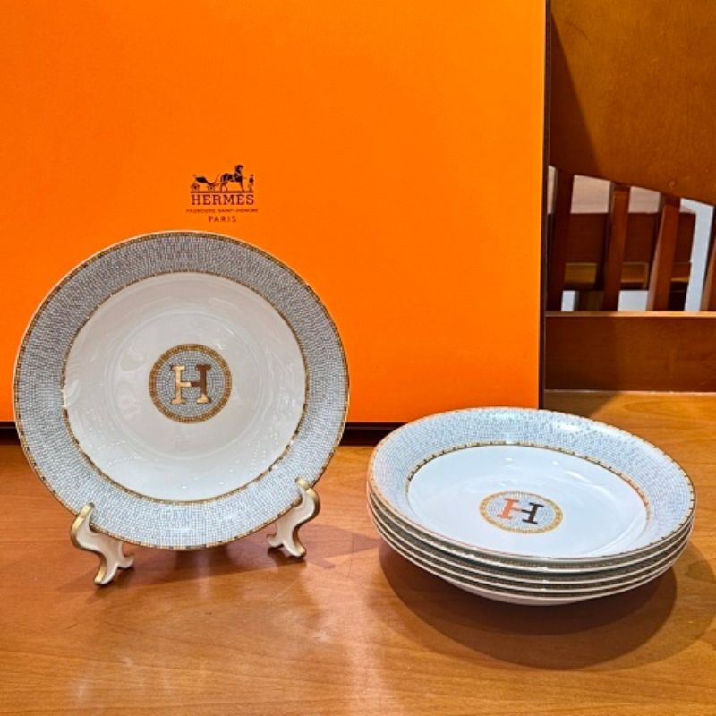 Hermès-inspired Mosaic Bowl and Spoon Collection,