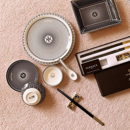 Hermès H Deco collection black and white geometric patterns,