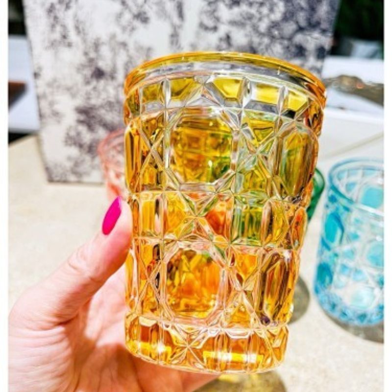 Dior Maison Cannage Crystal Water Glasses.