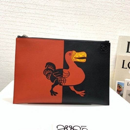 Loewe Dodo Graphic Pouch/Clutch Bag.