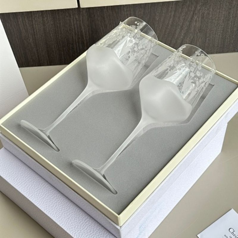 Dior Lily of the Valley Red Wine Glasses