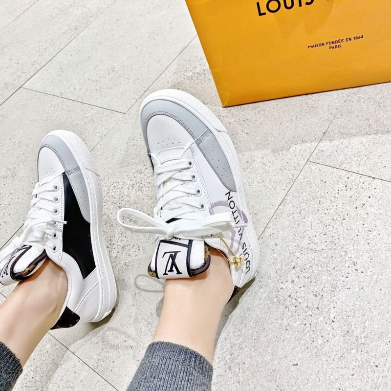 Louis Vuitton LV Charlie Sneakers in a white, grey
