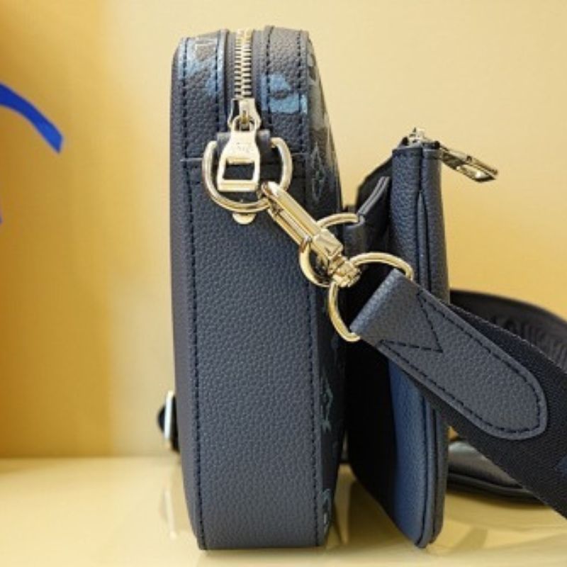 Louis Vuitton Trio Messenger in Monogram Ink Watercolor blue