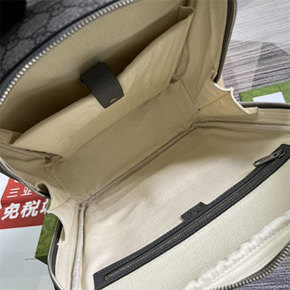 Gucci Ophidia GG Medium Backpack in a grey and black