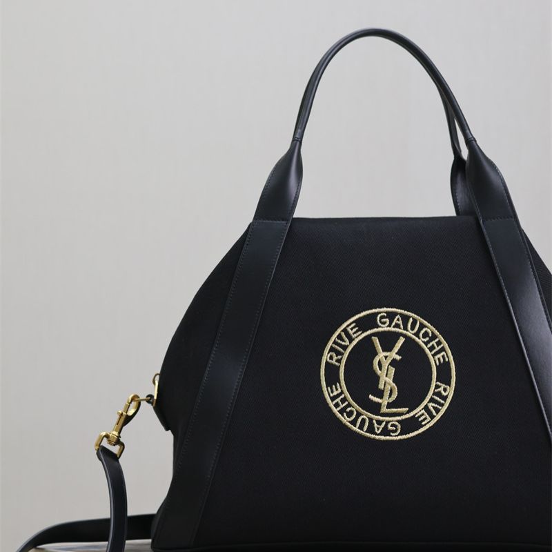 Saint Laurent Rive Gauche Bowling Tote Bag.