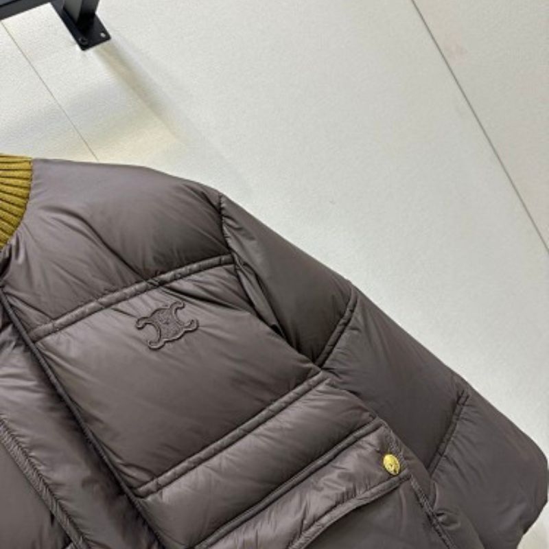 Celine Puffer Jacket in light nylon.