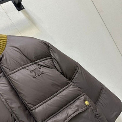 Celine Puffer Jacket in light nylon.
