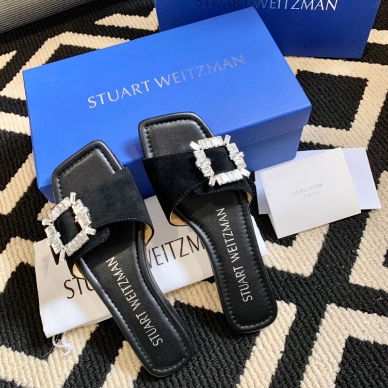 Saint Laurent Shine Buckle Slide Sandals