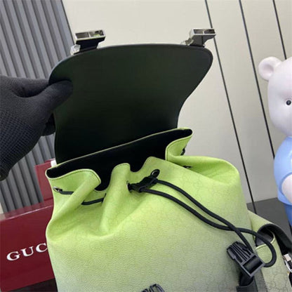 Gucci Chroma Large Backpack Lime and Black